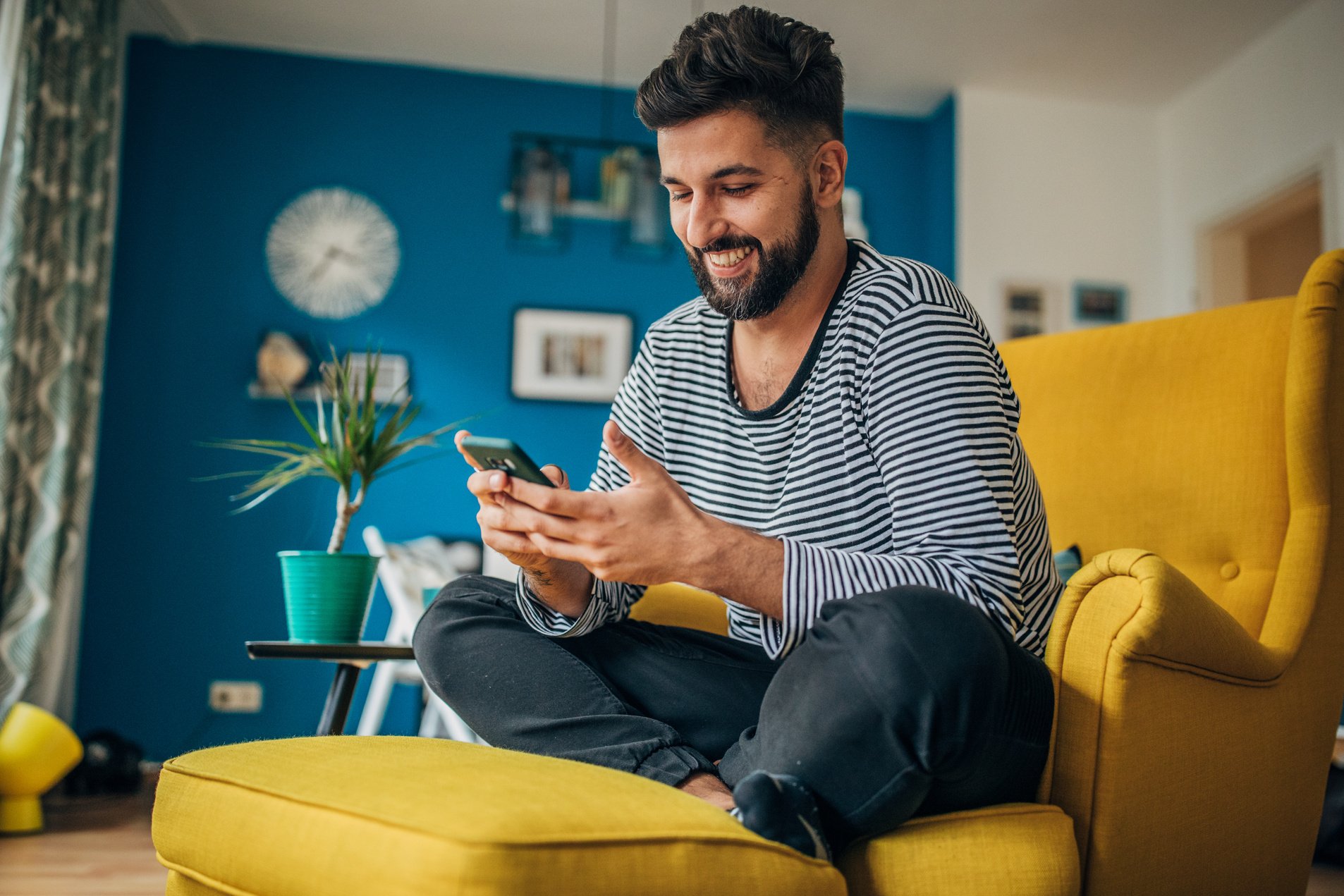 Man using phone